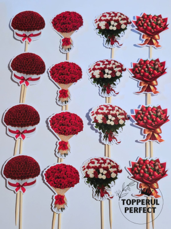 Valentines Day - Set Toppere Valentine’s Day Buchete De Flori