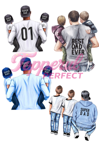 Diverse - Vafa Imprimata Silueta Tata + Copii