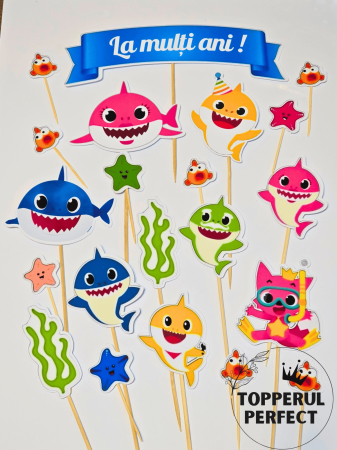 Toppere Animale - Set Toppere BabyShark