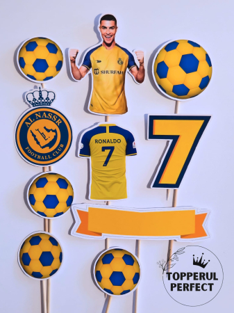 Toppere Sport - Toppere Tort Ronaldo Al Nassr – Decor Tort Fotbal