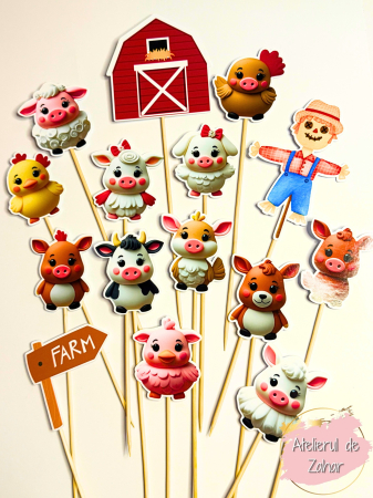 Toppere Animale - Set Toppere Ferma 1