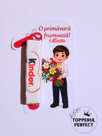 Cartonas Martisor 1 Martie cu Baiat  / 1 bucată [1]