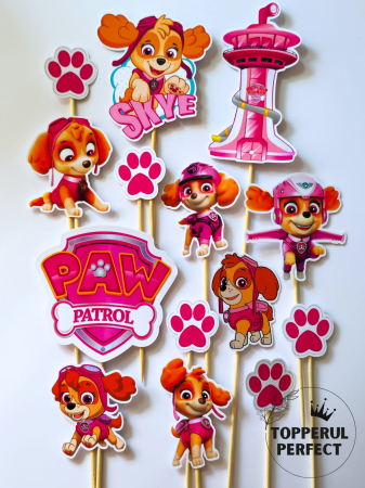 Toppere Fete - Set Toppere Sky Paw Patrol Fete