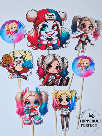 Halloween - Set Toppere Harley Quinn
