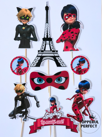 Toppere Desene Animate - Set Toppere Buburuza și Motan Noir