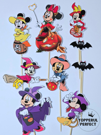 Halloween - Set Toppere Minnie Mouse Halloween