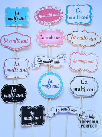 Toppere Etichete - Set Toppere La Multi Ani 2