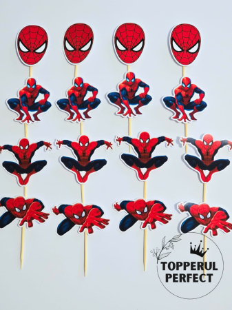 Toppere Candy Bar - Toppere Candy Bar Spiderman – Set Aniversar Supereroi Decor
