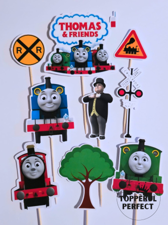 Toppere Torturi - Toppere Tort Locomotiva Thomas – Decor Tort Copii