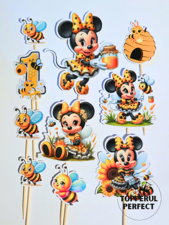 Toppere Minnie & Mickey - Set Toppere Minnie Mouse Albine