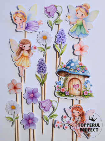 Toppere Torturi - Set Toppere pentru Fete cu Zane