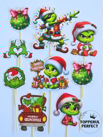 Toppere Craciun - Set Toppere Craciun Baby Grinch