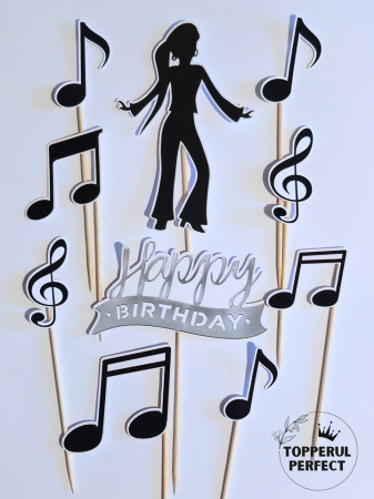 Toppere Meserii - Set Toppere Note Muzicale