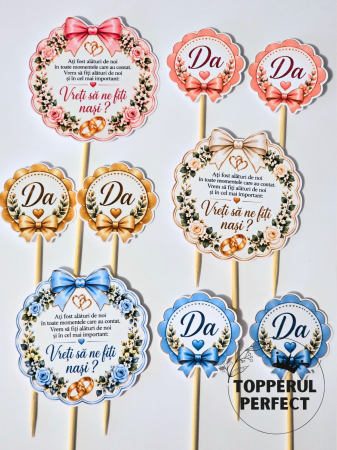 Toppere Torturi - Toppere Vreti sa Fiti Nasii Nostri - Fete si Baieti - Decor Tort