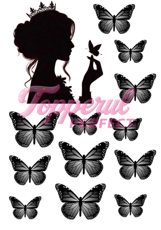 Diverse - Vafa Imprimata Silueta Neagra