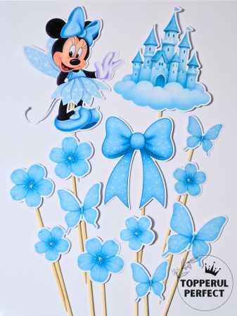 Toppere 1 an fete - Set Toppere Minnie Mouse Albastru