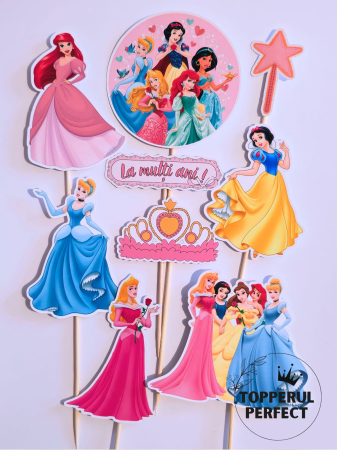 Toppere Fete - Toppere Tort Printese Disney – Decor Tort Copii