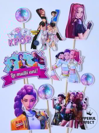 Toppere Torturi - Set Toppere Kpop Glob Disco