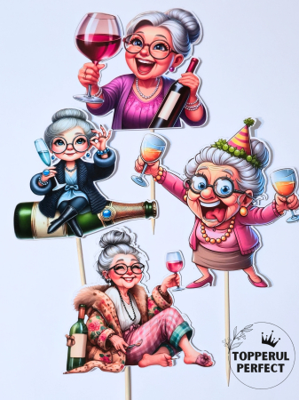 Toppere Femei - Set Toppere Siluete Bunica