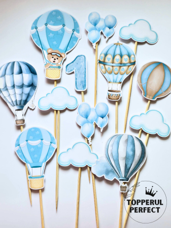 Toppere Torturi - Set Toppere Baloane cu aer cald