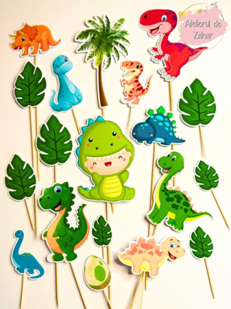 Toppere Animale - Set Toppere Dinozauri