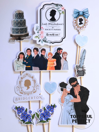 Toppere Torturi - Toppere serial Bridgerton – Decor tort TRENDING
