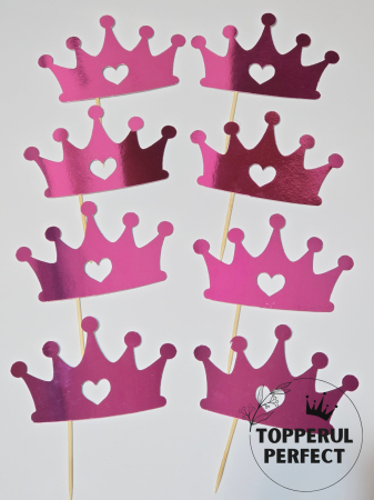 Decoratiuni Toppere - Set Toppere Coroane Roz