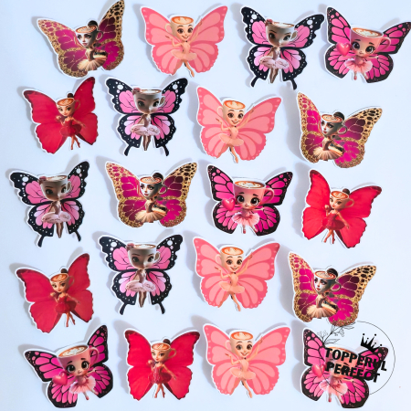 Fluturi cu Personaje - Set Fluturi cu Balerina Capucina