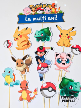 Toppere 1 an baieti - Set Toppere Pikachu