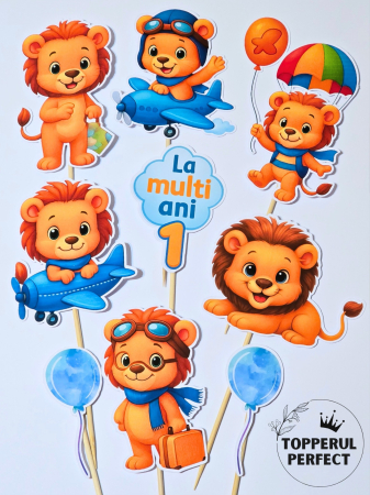 Toppere Animale - Set Toppere Leu 1 an