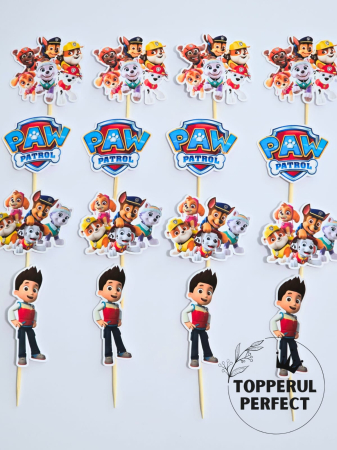 Toppere Candy Bar - Toppere Candy Bar Paw Patrol – Set Aniversar Patrula Cățelușilor Decor