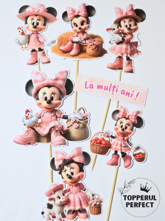 Toppere Animale - Set Toppere Minnie Mouse Ferma
