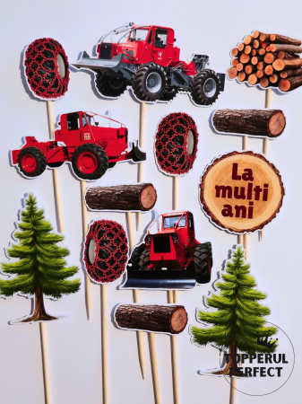 Toppere Torturi - Set Toppere Taf Rosu 2