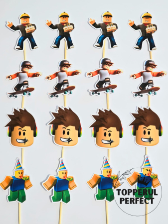 Toppere Gaming - Toppere Candy Bar Roblox – Set Aniversar Gamer Decor