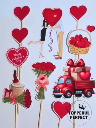 Toppere Torturi - Set Toppere Valentine’s Day 5