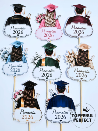 Absolvire Scoala - Set Toppere Promotia 2026 Absolvire Mixt