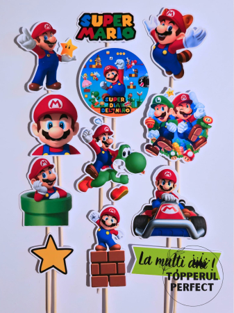 Toppere Torturi - Toppere Tort Super Mario – Decor Tort Copii