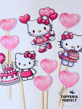 Toppere Torturi - Set Toppere Hello Kitty Dragalas