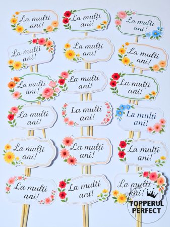 Toppere Etichete - Set Toppere La Multi Ani Flori