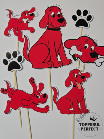 Toppere Animale - Set Toppere Clifford - Caine Rosu