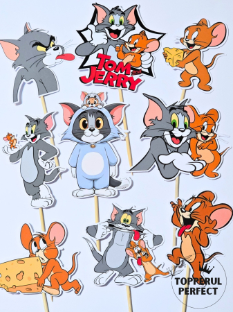 Toppere Animale - Set Toppere Tom & Jerry