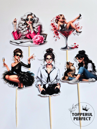 Toppere Siluete - Set Toppere Siluete Frontale Femei