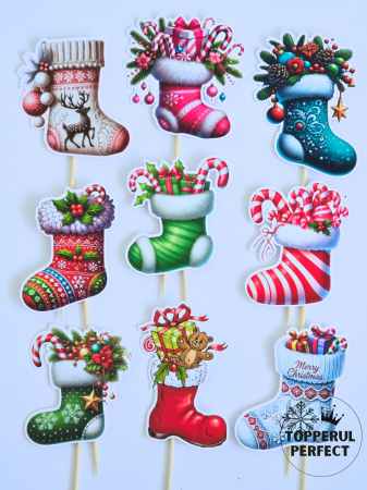 Toppere Craciun - Set Toppere Craciun Sosete