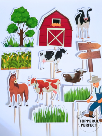 Toppere Animale - Set Toppere Ferma Barbati