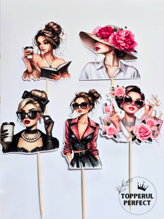 Toppere Torturi - Set Toppere Siluete Frontale Femei 2