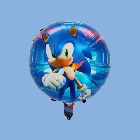 Articole Petrecere - Baloane Sonic X din Folie - Decoratiuni pentru Petreceri Copii si Aniversari Sonic