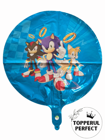 Articole Petrecere - Baloane Sonic X din Folie - Decoratiuni pentru Petreceri Copii si Aniversari Sonic