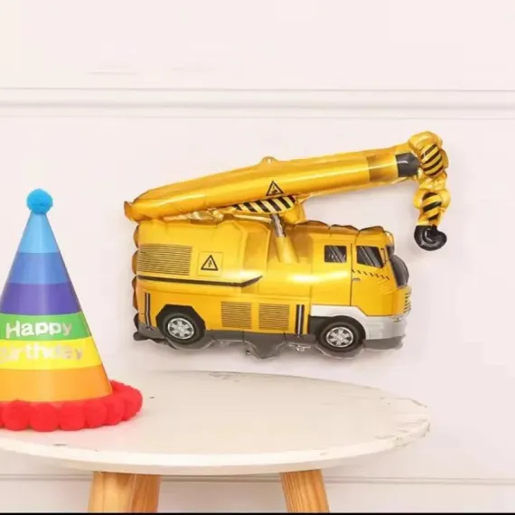 Baloane Petrecere Copii - Balon Folie Excavator - Balon pentru Petreceri Copii si Aniversari cu Tematica Utilaje