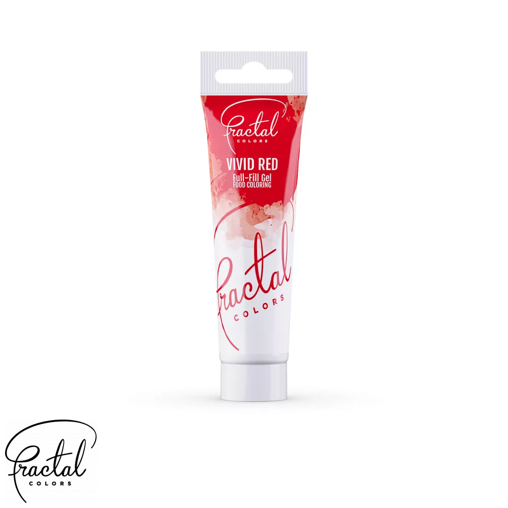 COLORANTI ALIMENTARI - Colorant alimentar GEL - FRACTAL - ROSU - 30g