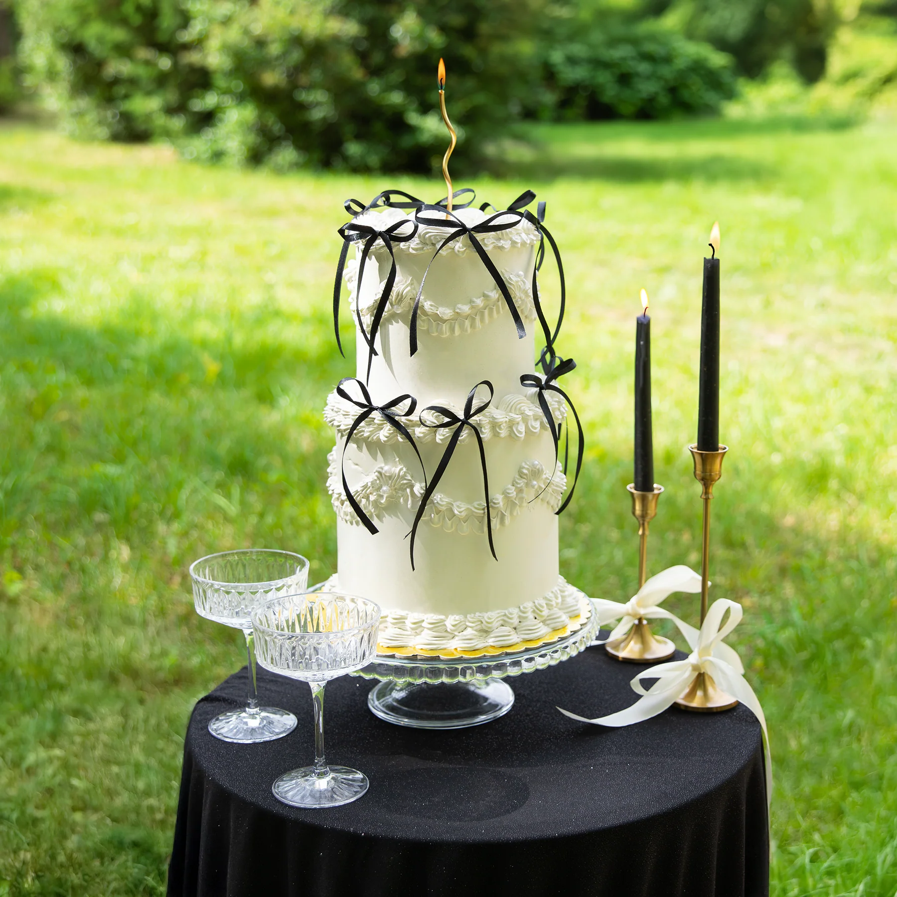 FUNDITE TORT - Set 10 Fundite NEGRE pentru Decor Tort | Decoratiuni Elegante pentru Tort si Candy Bar